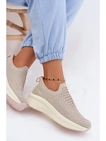 Dámské nazouvací tenisky  Béžové model 22133438 - Kobbo