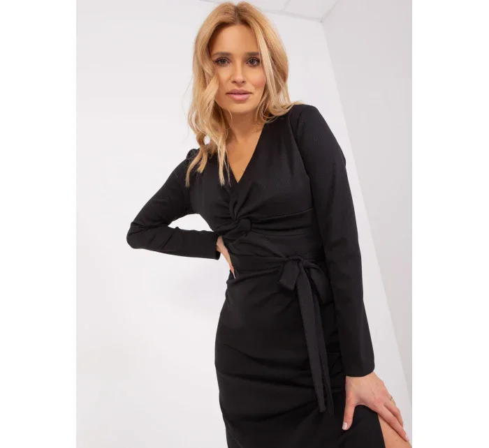 LK SK 509456 šaty.99 čierna LK SK 509456 šaty.99 čierna