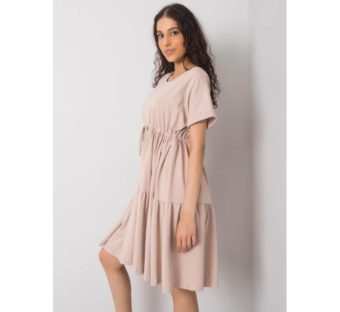 Šaty RV SK model 15565755 béžová - FPrice Šaty RV SK model 15565755 béžová - FPrice