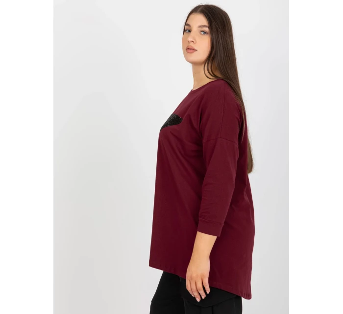 Blúzka VI BZ 2911.82P tmavo fialová