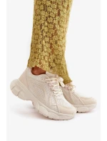 Dámske športové tenisky Beige Timoci Dámske športové tenisky Beige Timoci