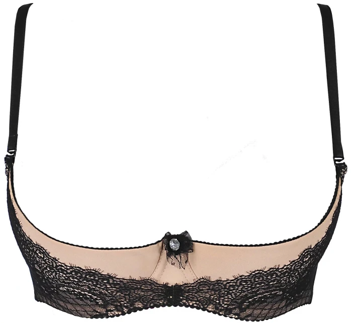 Dámská podprsenka model 18832821 černá a béžová - Axami Dámská podprsenka model 18832821 černá a béžová - Axami