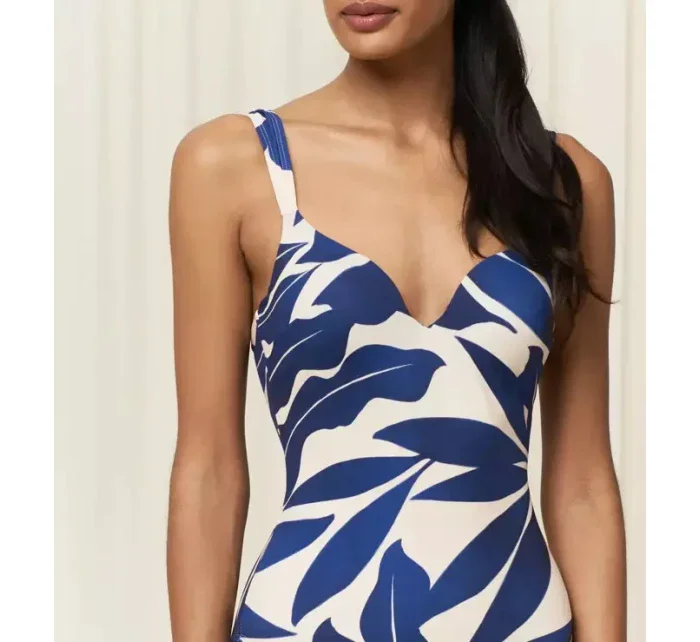 Dámske jednodielne plavky Summer Allure OWP 01 dark blue - Triumph