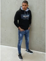 Pánská mikina s potiskem černá Dstreet model 21966171 - FashionStreet