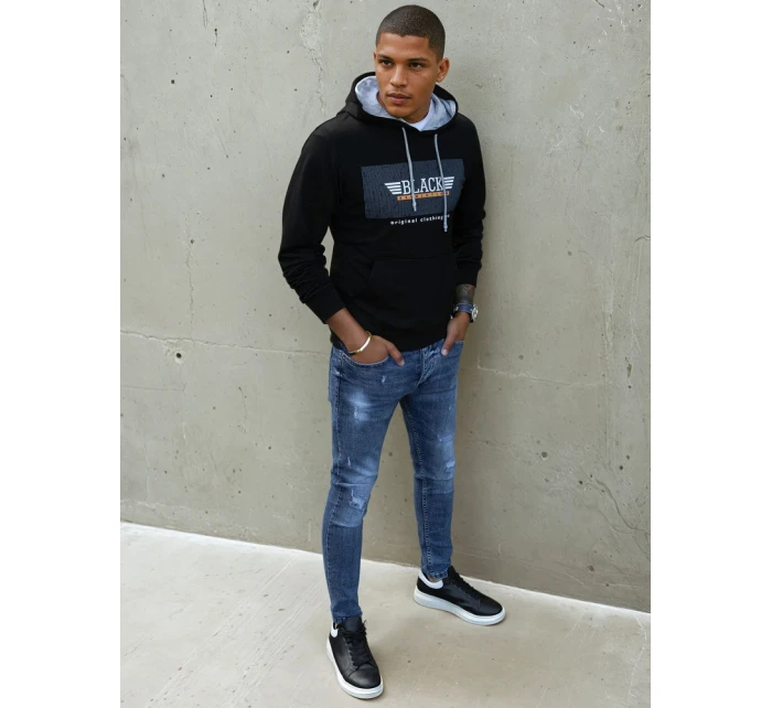 Pánská mikina s potiskem černá Dstreet model 21966171 - FashionStreet