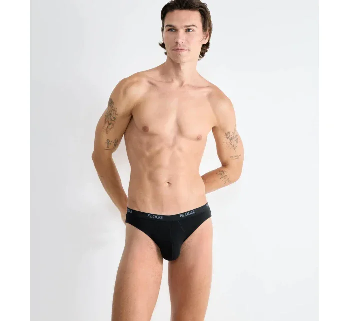 Pánske slipy sloggi men Basic Mini - čierne - SLOGGI Pánske slipy sloggi men Basic Mini - čierne - SLOGGI