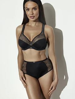 Kalhotky Ava 2301/B, brazilský střih, černé, velikosti S–3XL