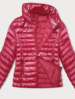 Dámska prešívaná bunda so stojačikom červená (16M9108-270)