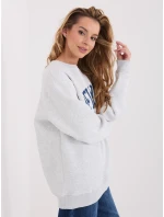 Bluza BL jasny szary model 21801862 - FPrice Bluza BL jasny szary model 21801862 - FPrice