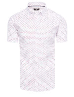 Pánske tričko s krátkym rukávom biele Dstreet KX1025