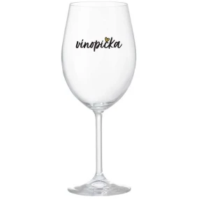 VÍNOPIČKA - čirá sklenice na víno 350 ml
