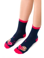 Dámské ponožky model 14559108 Srdce - Steven Dámské ponožky model 14559108 Srdce - Steven