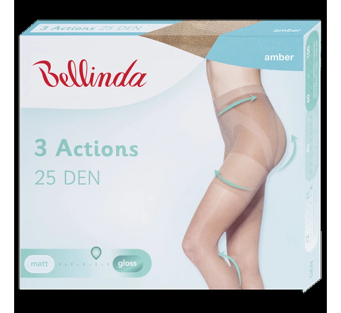 Formujúce pančuchové nohavice 3ACTIONS 25 DEN - Bellinda - amber Formujúce pančuchové nohavice 3ACTIONS 25 DEN - Bellinda - amber