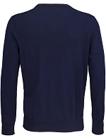 Men Pánský svetr s výstřihem do V night blue model 22500678 - NEOBLU Men Pánský svetr s výstřihem do V night blue model 22500678 - NEOBLU