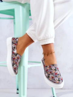 Dámské tenisky nazouvací Memory Foam Big Star model 21577194 šedé - Big Star Shoes