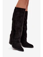 Dámské Boty S Na Podpatku Černé model 21704718 - Boto