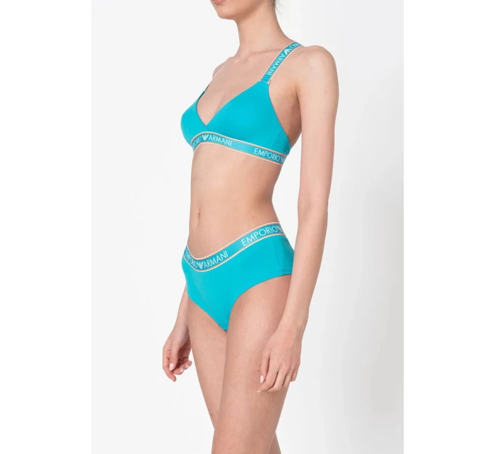 Podprsenka bez kostice 163567 0P317 00383 modrá - Emporio Armani