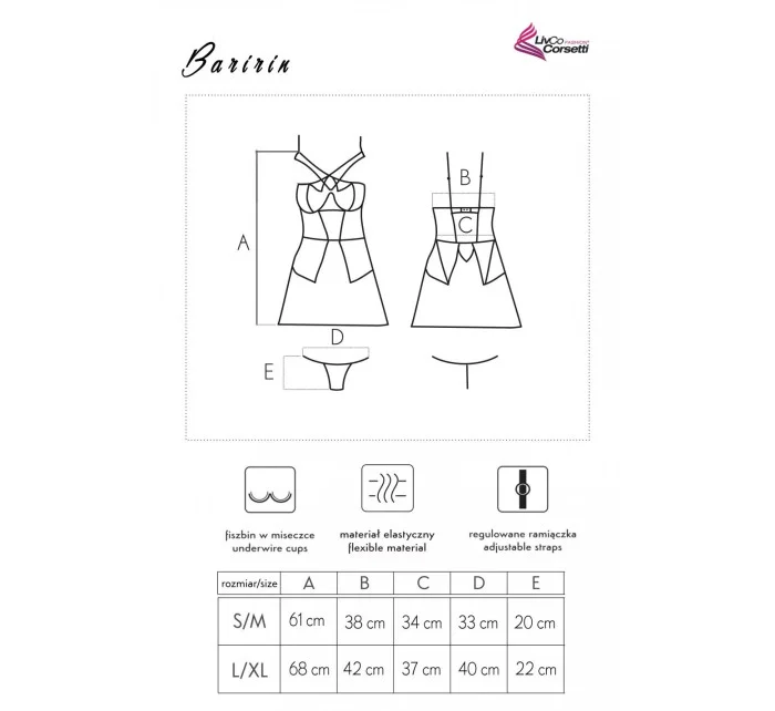 Romantická košieľka Baririn - LivCo Corsetti