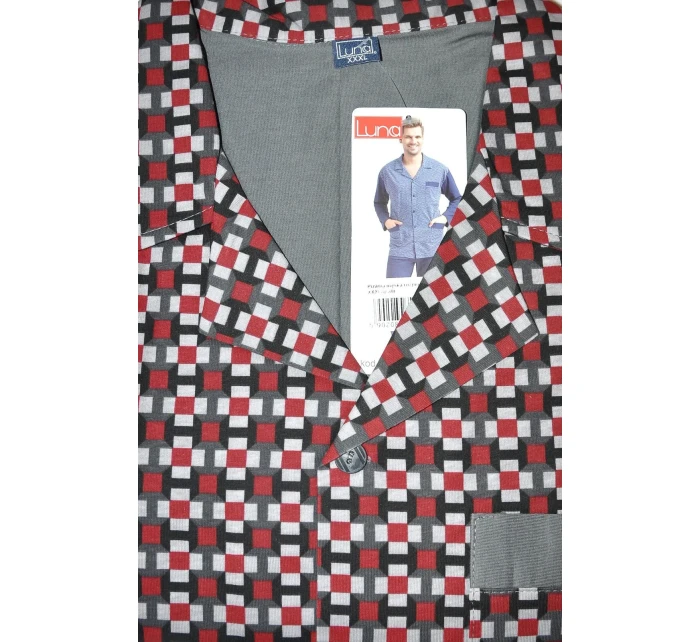 Piżama dł/r 4XL męska model 20328315 - Luna Piżama dł/r 4XL męska model 20328315 - Luna