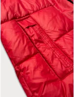Červená dámská zimní bunda s kapucí model 21248584 - Glakate