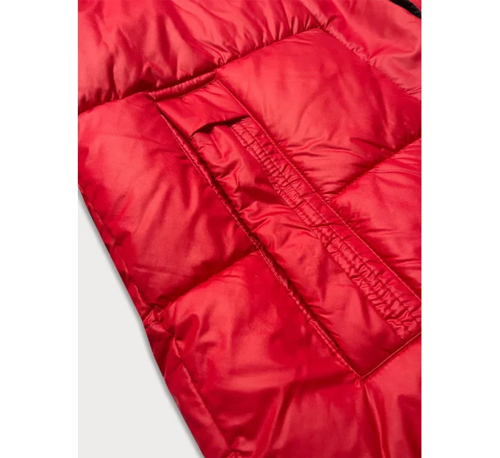 Červená dámská zimní bunda s kapucí model 21248584 - Glakate