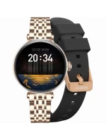Chytré hodinky Rose Gold Black 2 Strap model 21807441 - Gravity Chytré hodinky Rose Gold Black 2 Strap model 21807441 - Gravity