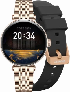 Chytré hodinky Rose Gold Black 2 Strap model 21807441 - Gravity