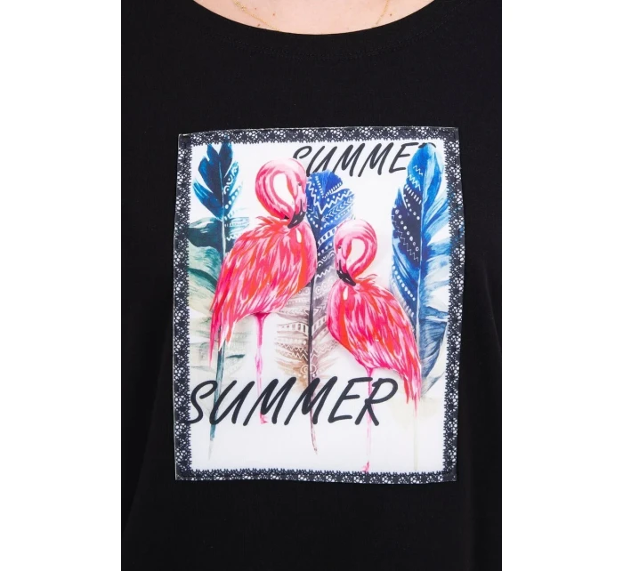 Halenka s 3D grafikou model 18743996 černá - K-Fashion Halenka s 3D grafikou model 18743996 černá - K-Fashion