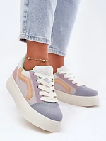 Sneakersy Damskie Na Platformie Multikolor Tellnira