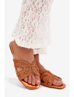 Dámské ploché oranžové pantofle model 22032000 - Boto