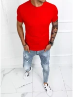 Pánské základní červené tričko Dstreet model 21964734 - FashionStreet