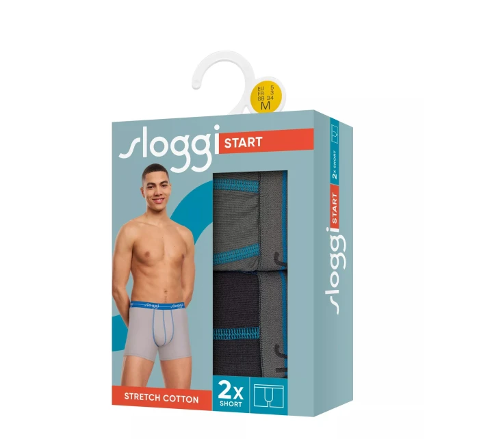 sloggi muži Start Short C2P box - BROWN - SLOGGI BROWN - SLOGGI