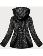 Černá prošívaná dámská bunda (BR0121)