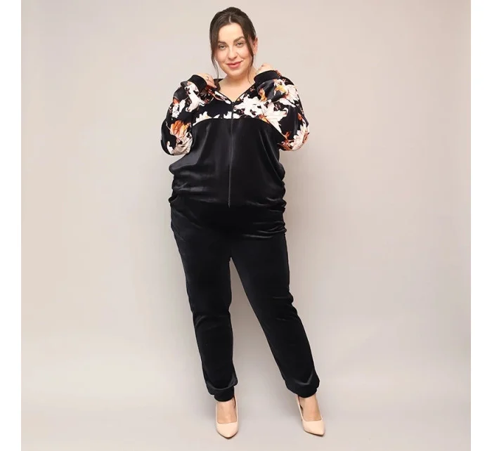 Černý dámský velurový komplet model 20070142 - Moon