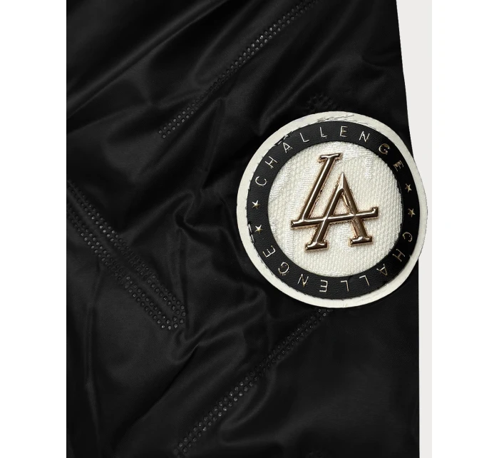 pikowana kurtka damska Goodlookin czarna model 22004206 - S'WEST