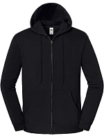 Iconic Premium Hooded Sweat Jacket Mikina s kapucí z těžké bavlny model 22459386 black - Fruit of the Loom