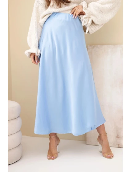 Sukně dámská viskózová model 21881417 modrá - K-Fashion