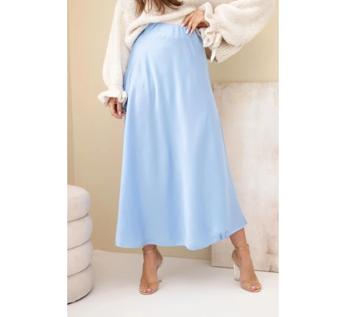 Sukně dámská viskózová model 21881417 modrá - K-Fashion