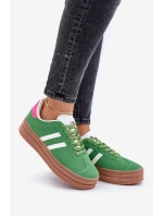 Dámské Tenisky Na Platformě Zelené model 21680457 - Boto
