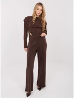 Spodnie MJ SP model 21782525 ciemny brązowy - FPrice Spodnie MJ SP model 21782525 ciemny brązowy - FPrice