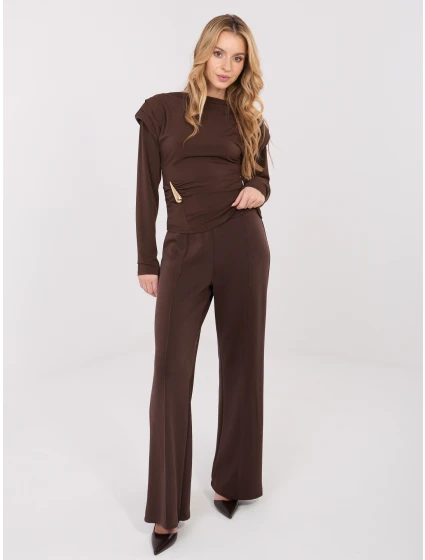 Nohavice MJ SP H3061.03 tmavohnedé