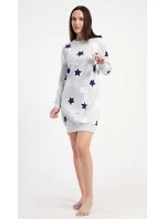Dámske šaty s dlhým rukávom a hviezdami