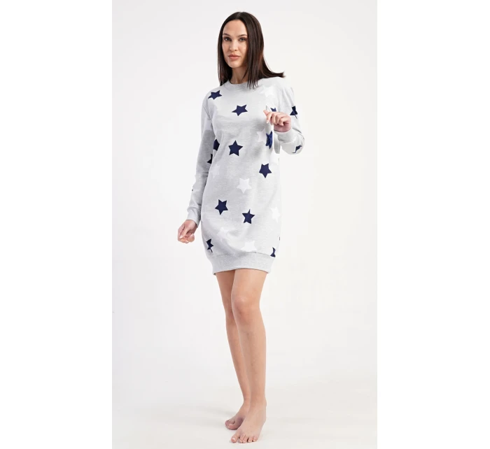 Dámske šaty s dlhým rukávom a hviezdami