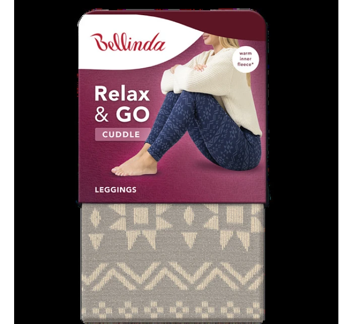 Dámske zimné legíny RELAX & GO CUDDLE LEGGINGS - BELLINDA - sivé