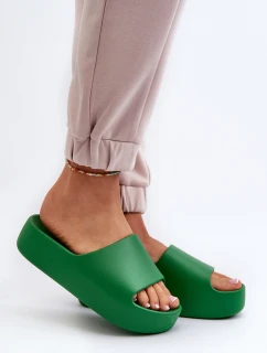 Dámské žabky na tlusté podrážce béžové model 21659152 - Boto