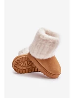 Dětské Sněhule S Kožíškem Camel model 21672884 - Boto Dětské Sněhule S Kožíškem Camel model 21672884 - Boto