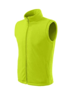 Ďalšia fleecová vesta unisex limetková