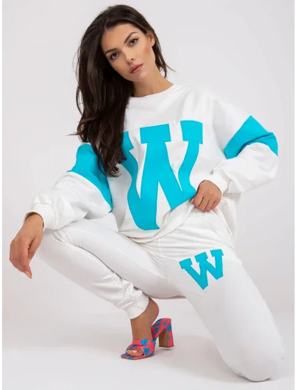 Tepláková souprava FA KMPL model 18310256 bílá a modrá - FPrice Tepláková souprava FA KMPL model 18310256 bílá a modrá - FPrice