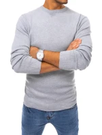 Pánský světle šedý svetr Dstreet model 21963826 - FashionStreet Pánský světle šedý svetr Dstreet model 21963826 - FashionStreet
