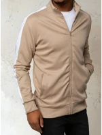 Pánská rozepínací mikina béžová Dstreet model 21967990 - FashionStreet
